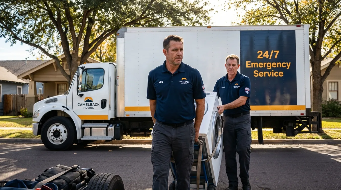 CamelBack Moving crew loading furniture in Abbeville, LA